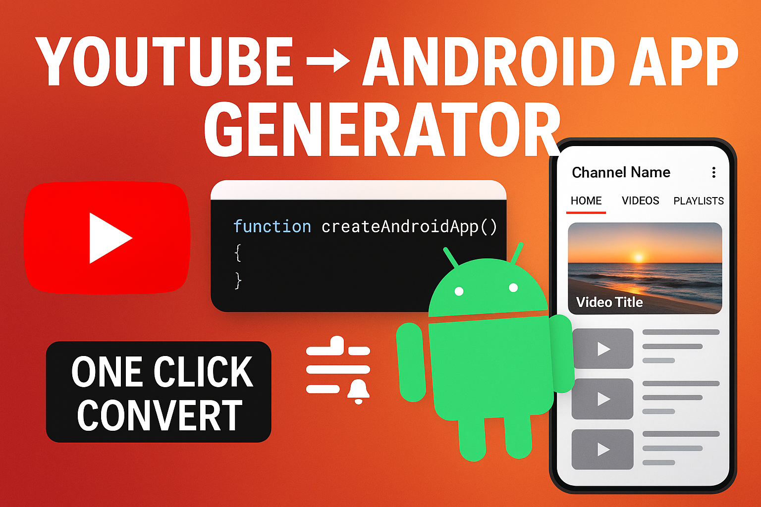 YouTube Channel to App